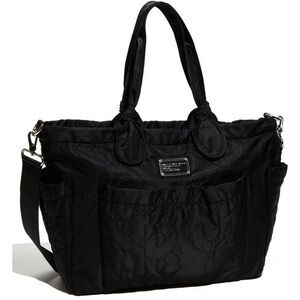Marc by Marc Jacobs Black Quilted Diaper Bag with Dual Handles